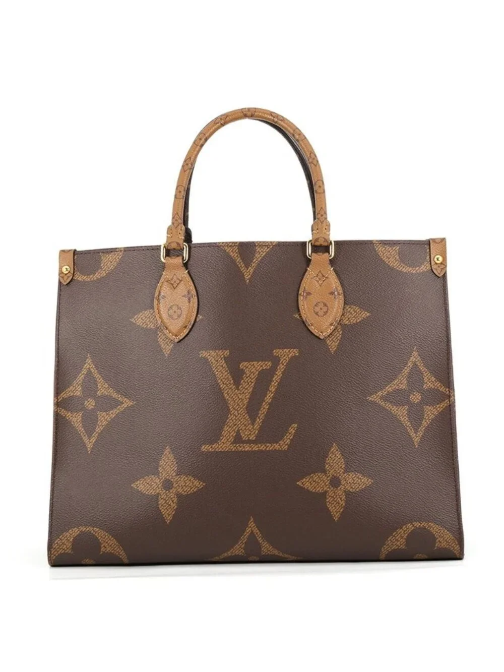 Louis Vuitton Tote Monogram Reverse Giant On The Go MM Handbag 2-Way
